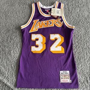 NWT 100% Authentic Mitchell Ness Magic Johnson NBA Los Angeles Lakers Jersey 36
